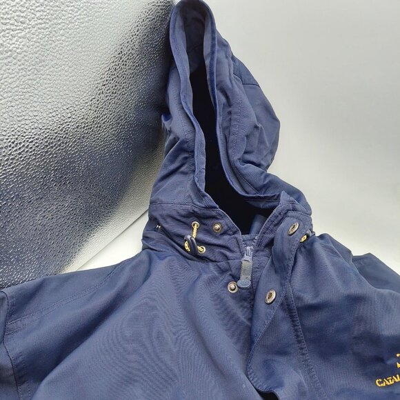 Outer Banks Crew Jacket Mens Medium Blue Hoodie Embroidered Catalina Island - Picture 5 of 11